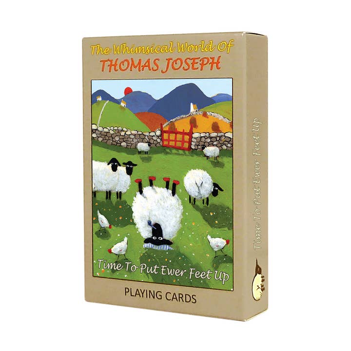 Tempo di mettere Ewer Feet Up - Carte da gioco per la vendita all'ingrosso da parte di The Whimsical World of Thomas Joseph