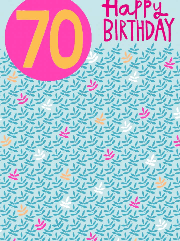 ÅLDER 70 BLÅ KRONBLAD för wholesale av Paper Salad