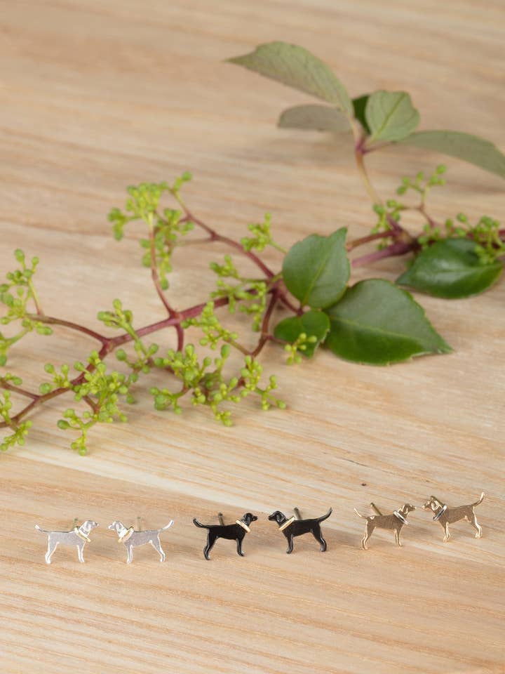 Brincos Labrador por atacado de Amanda Coleman Jewelry