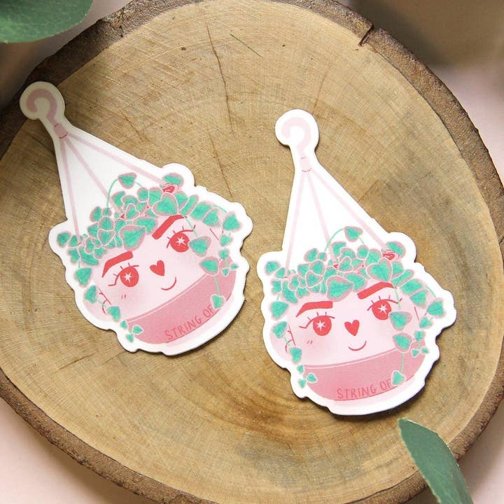 lu bremer design - Wholesale Sticker - variegated string of hearts plant sticker0