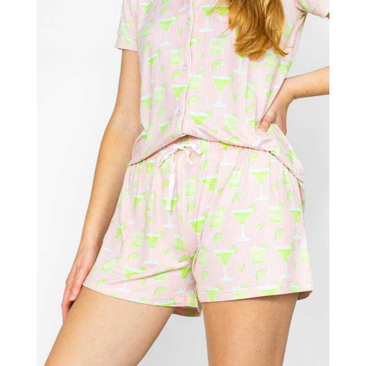 Salty but Sweet Sleep Shorts Light Pink/Multi -Asst. for wholesale by The Royal Standard