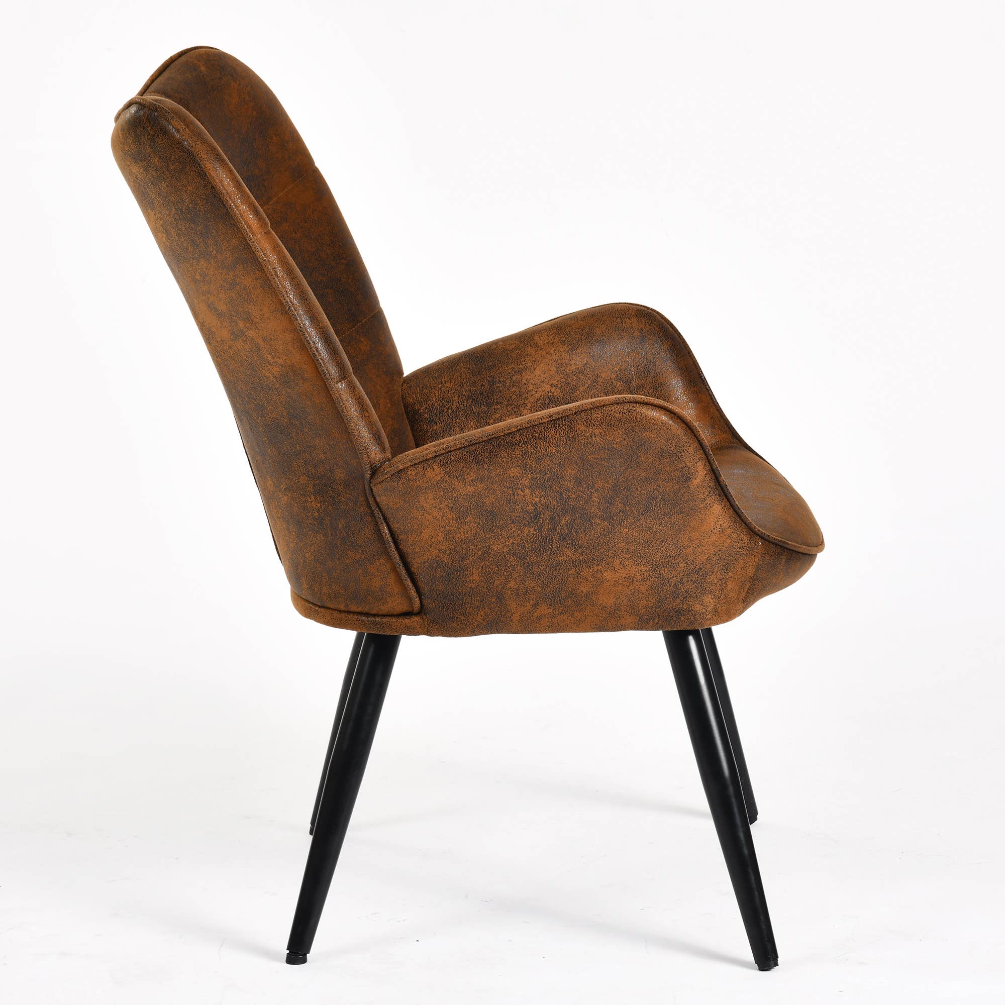 HOMYCASA DESIGN INC - Wholesale Chair - Modern Tufted Accent Chair with Suede Finish in Brown27