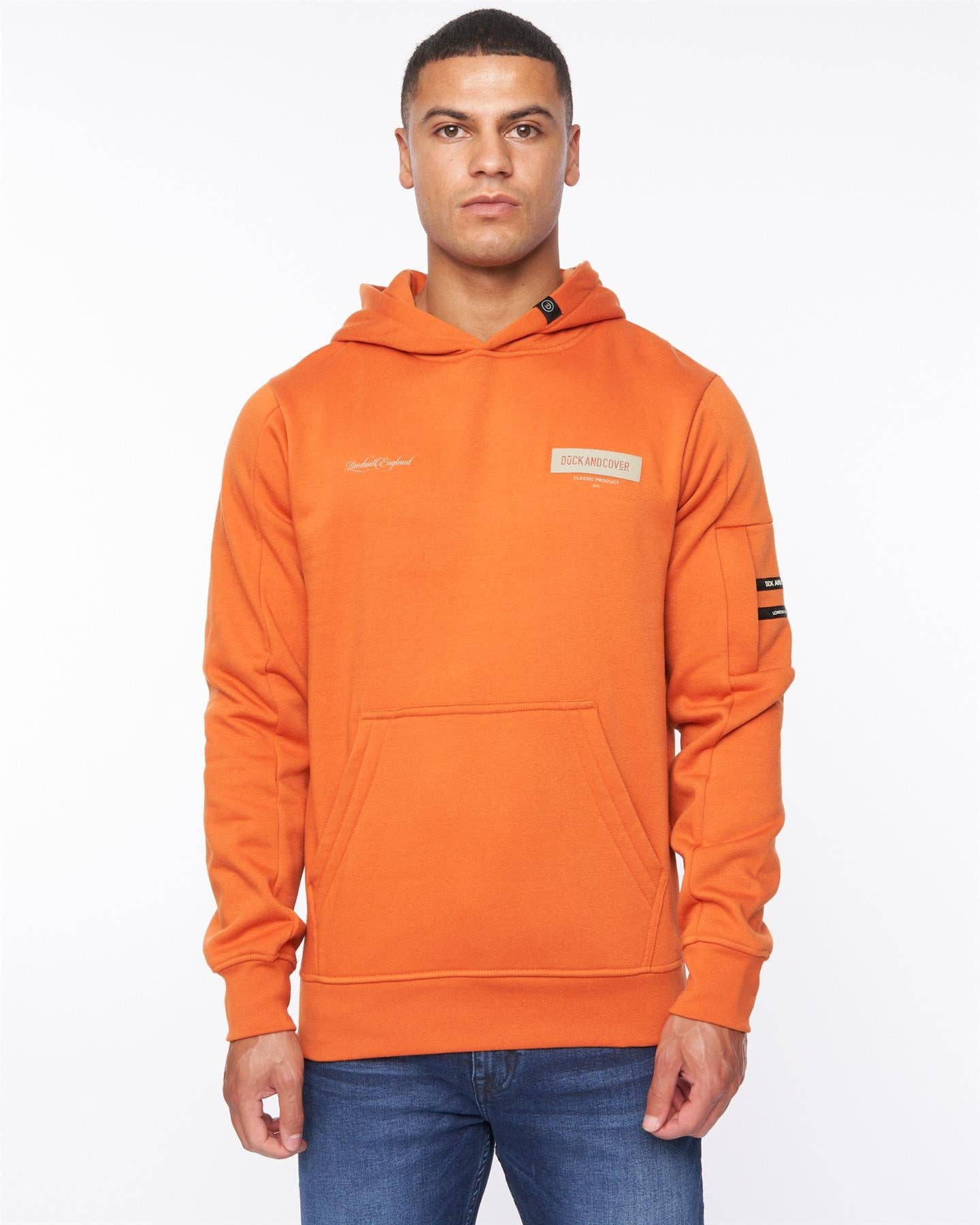 Duck and Cover – wholesale Hoodie – Men's – Marsak Hoodie Burnt Orange1