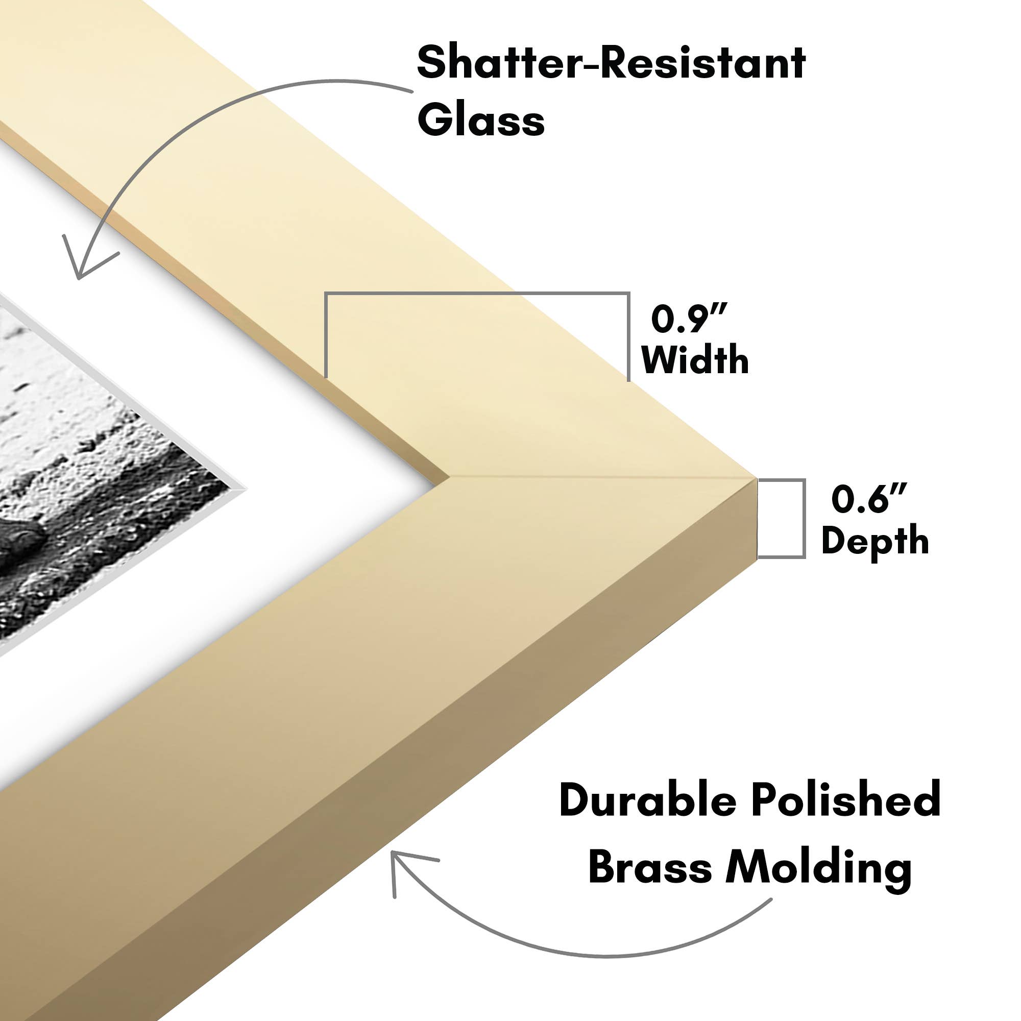 Americanflat - Wholesale Picture Frame - Americanflat Picture Frame with Mat Standard Molding55