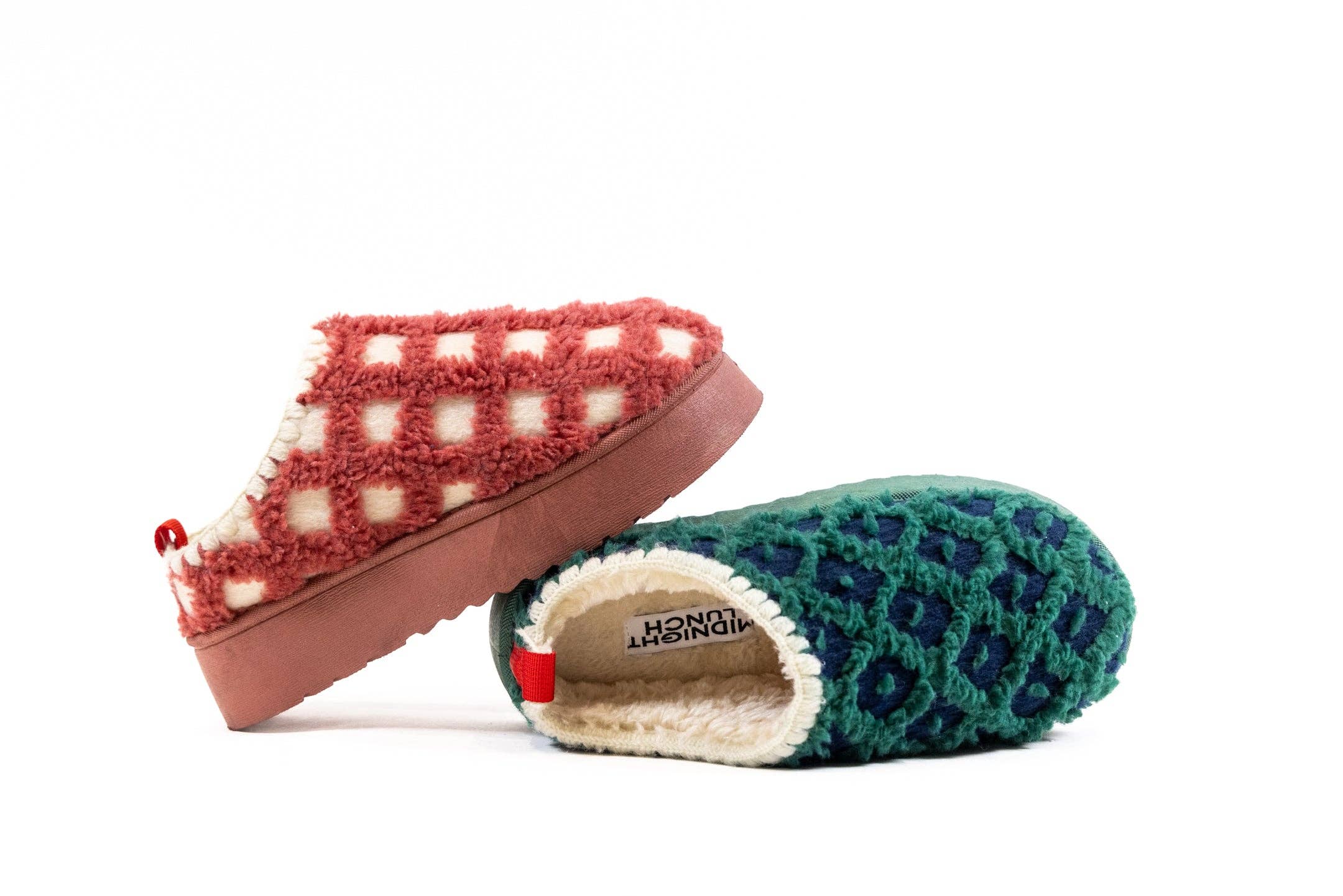 Midnight Lunch – Engroshandel Slippers - Dame – Alpine Tøffel | Marineblå + Grøn3