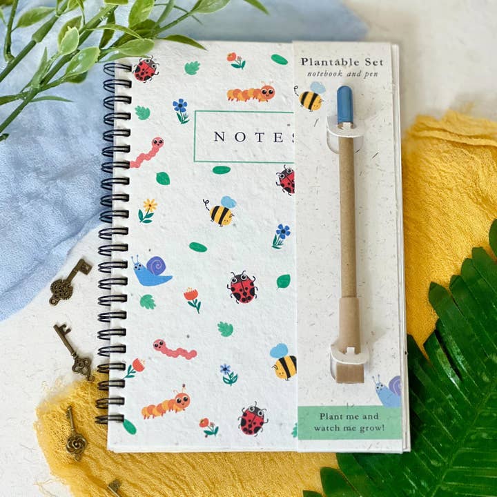 Little Green Gifts – wholesale Notebook – A5 Notebook & Pen Set - Choice Of Designs (TU-6)4