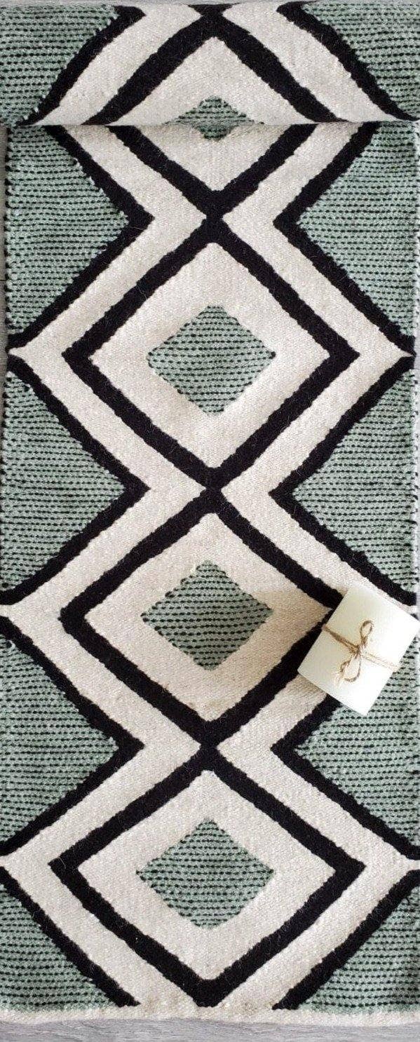 Mumo Toronto Inc – wholesale Table runner – Green Zada Table Runner2