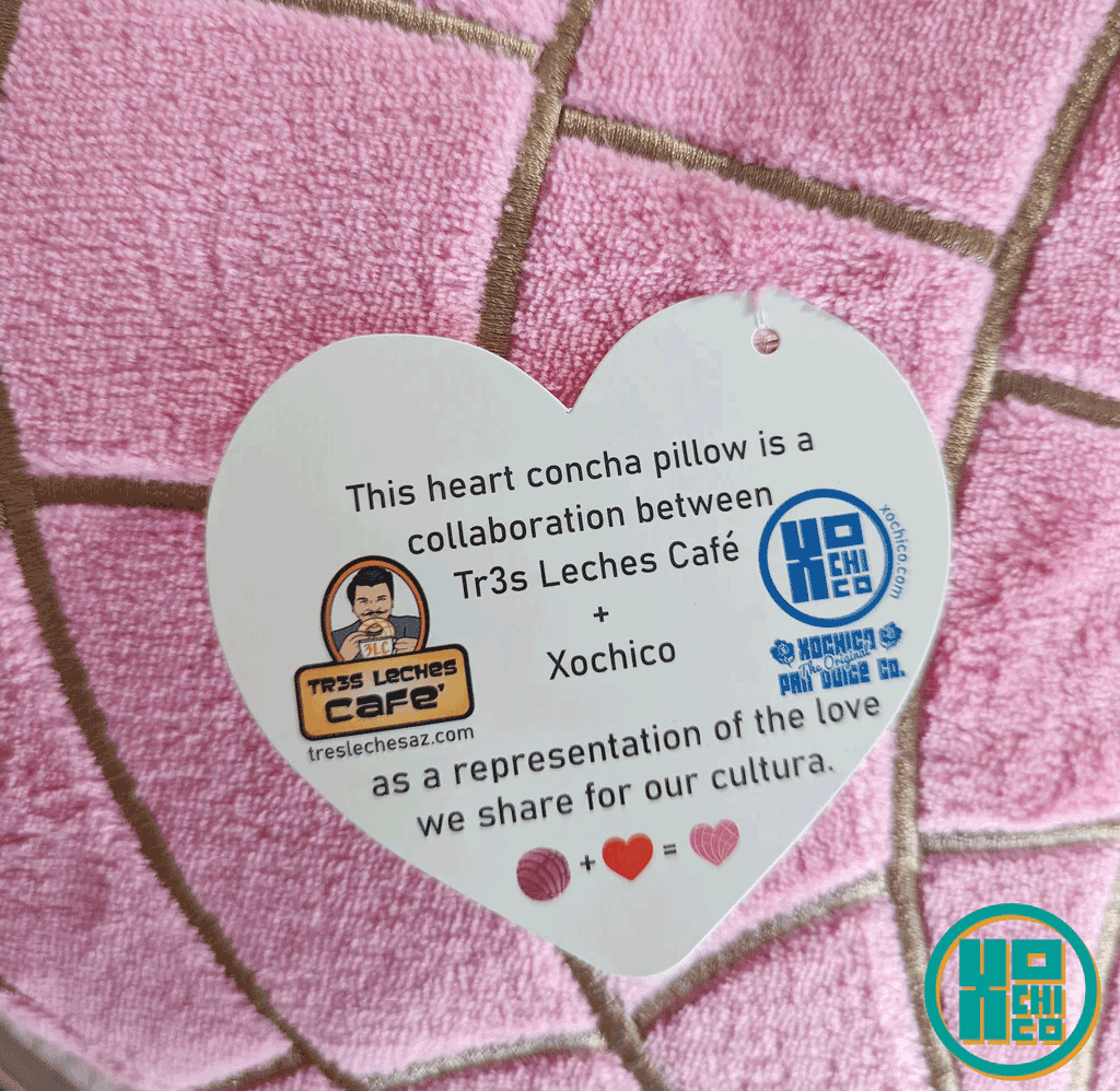 Xochico - Wholesale Chair Cushion - "Corazon" Heart Shaped Plush Concha Pan Dulce Cushion5