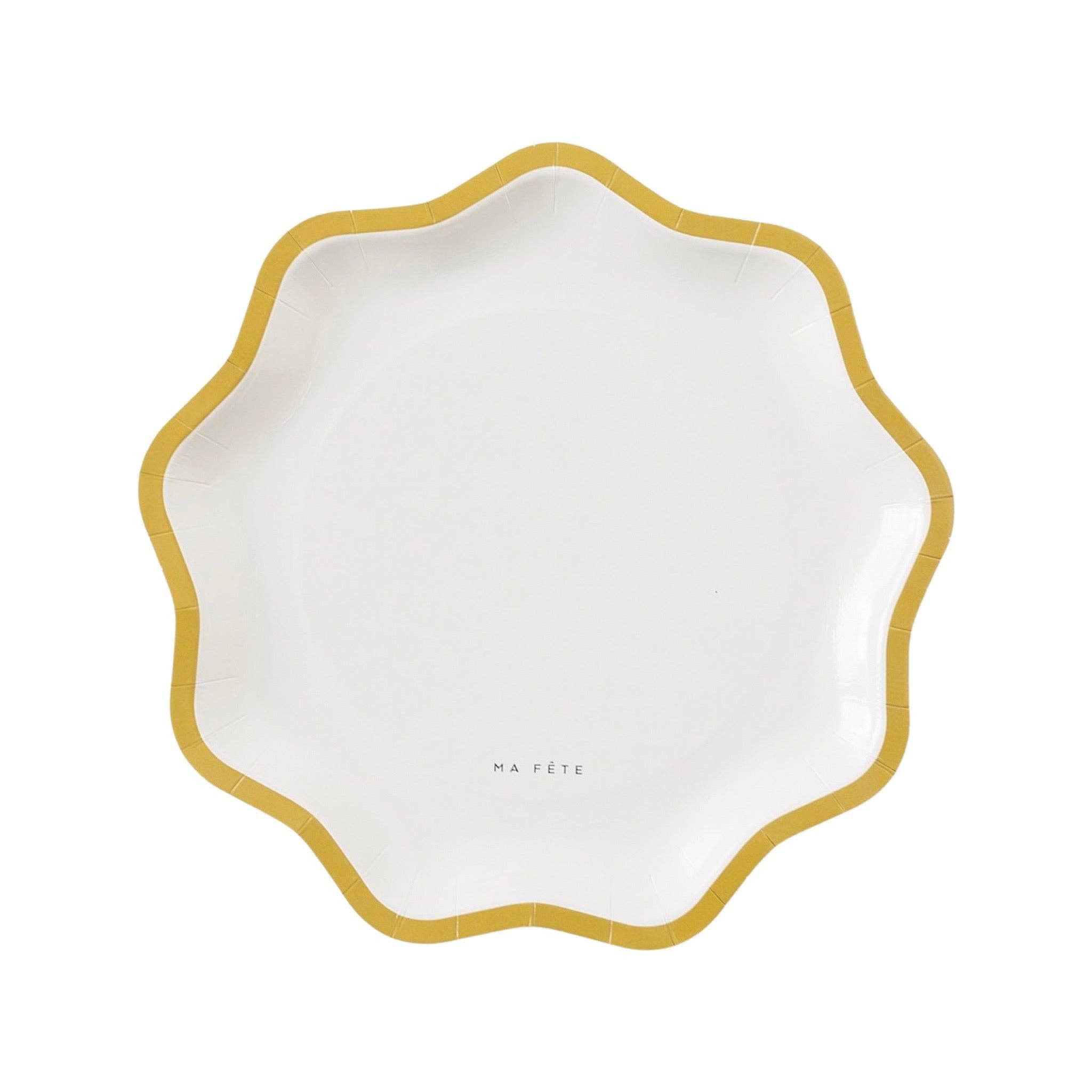 Naomi's Happy Place Shop - Wholesale Disposable Plate - Signature Dinner Plate, Mustard (4)0