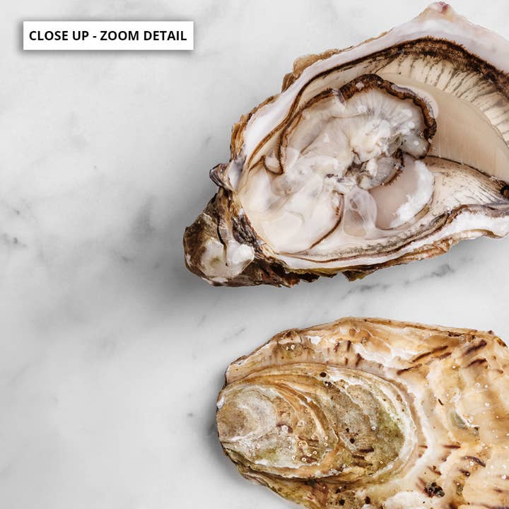 PRINT AND PROPER - Wholesale Art print - Oysters Seafood Kitchen Art. Minimalist Photography Print2