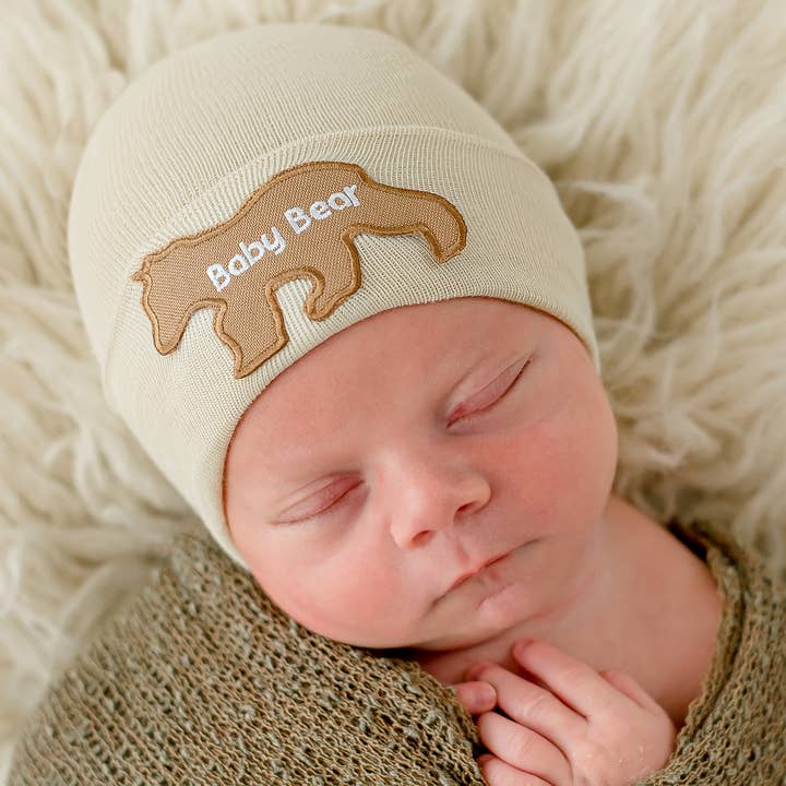 Remendo Urso de Aveia Recém-Nascido e Bebé Hospital Hat por atacado de www.ilybean.com