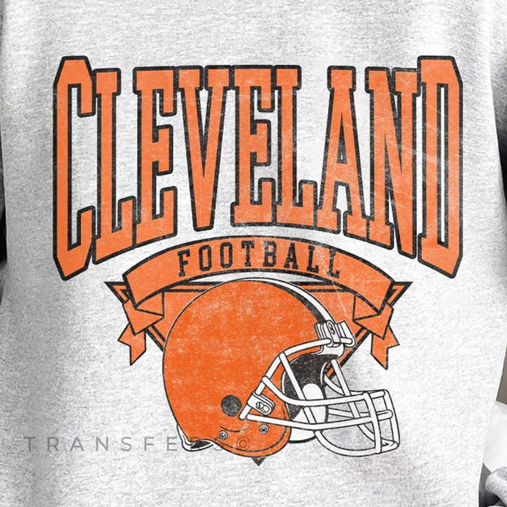 Transferencia a todo color de Cleveland Football para venta al por mayor de RBA Transfers