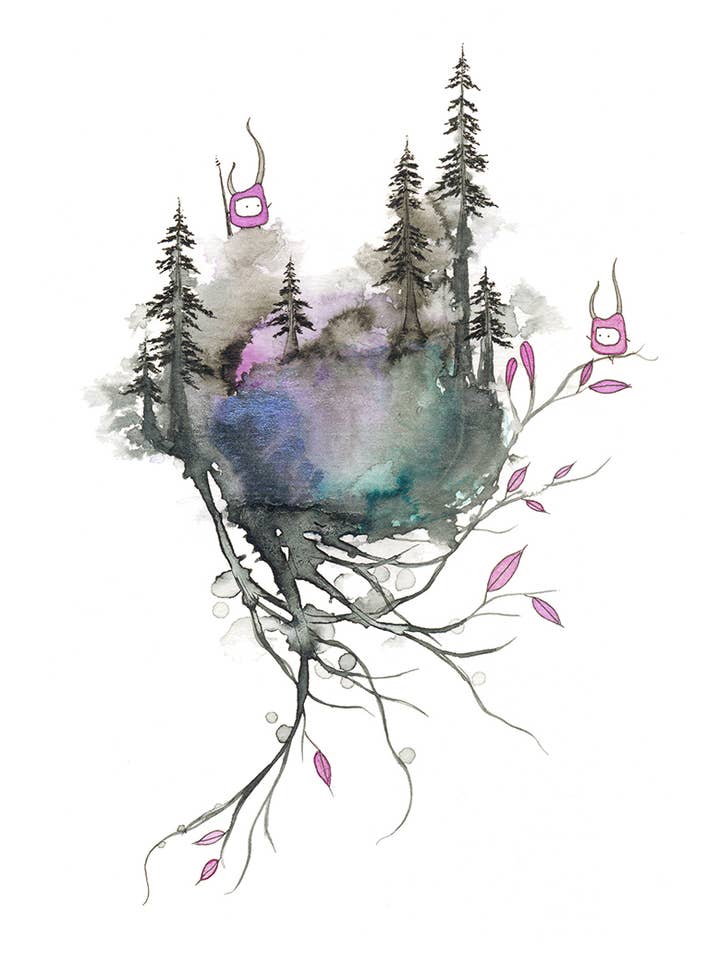 At First Sight - mini print for wholesale by Melissa Moss Art