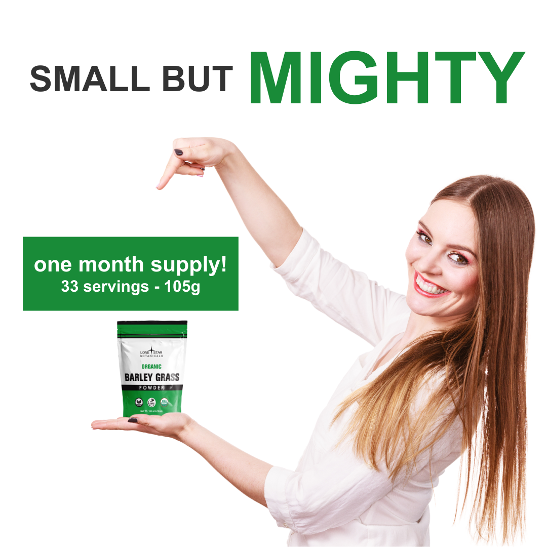 Lone Star Botanicals - Wholesale Protein/Superfood Powder - Organic Barley Grass Powder -- 3.52 oz1
