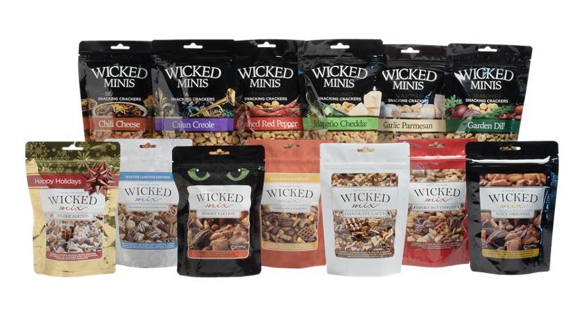 Moonlight Mixes - Wholesale Nuts - Wicked Mix Basic Display Shipper 3 flavor (avail 10/29)5