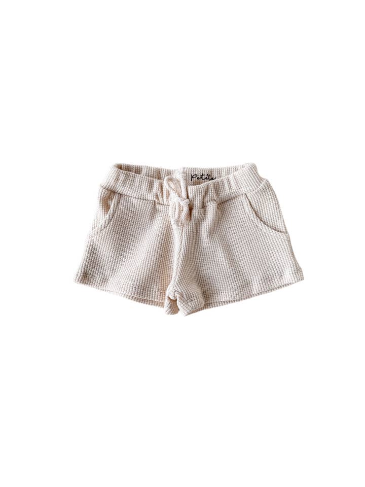 Short gaufré en lin pour la vente par PETITE EvelinaApparel