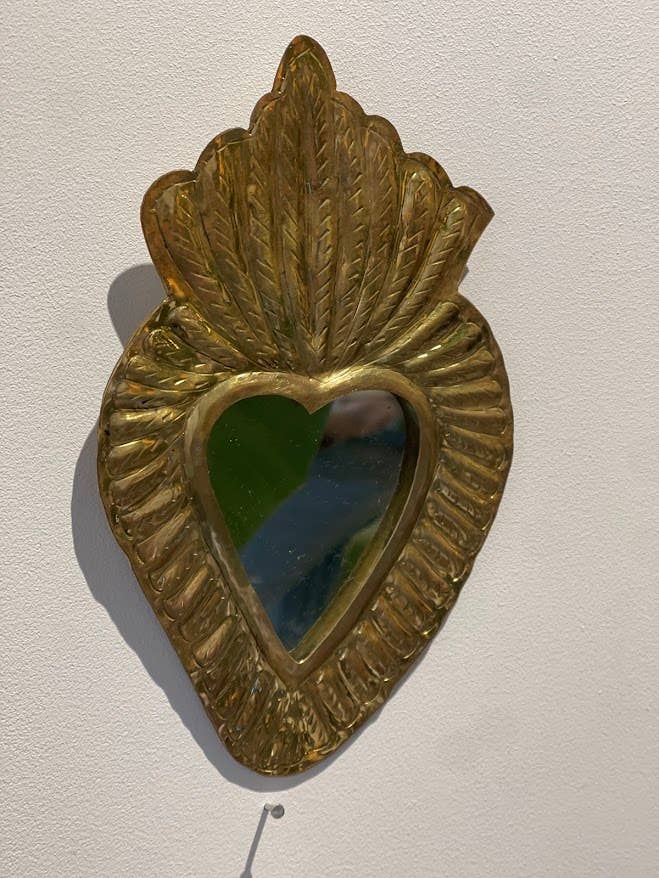 Mirror Classic Heart 3, Brass, gold, heart for wholesale by NOMAD BY LIV