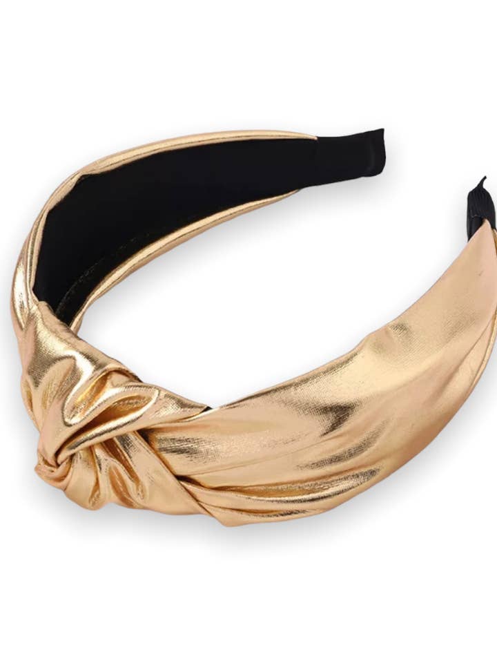 PRE-ORDER Metallic Gold Headband- 3 Pk for wholesale by The Sandy Pearls