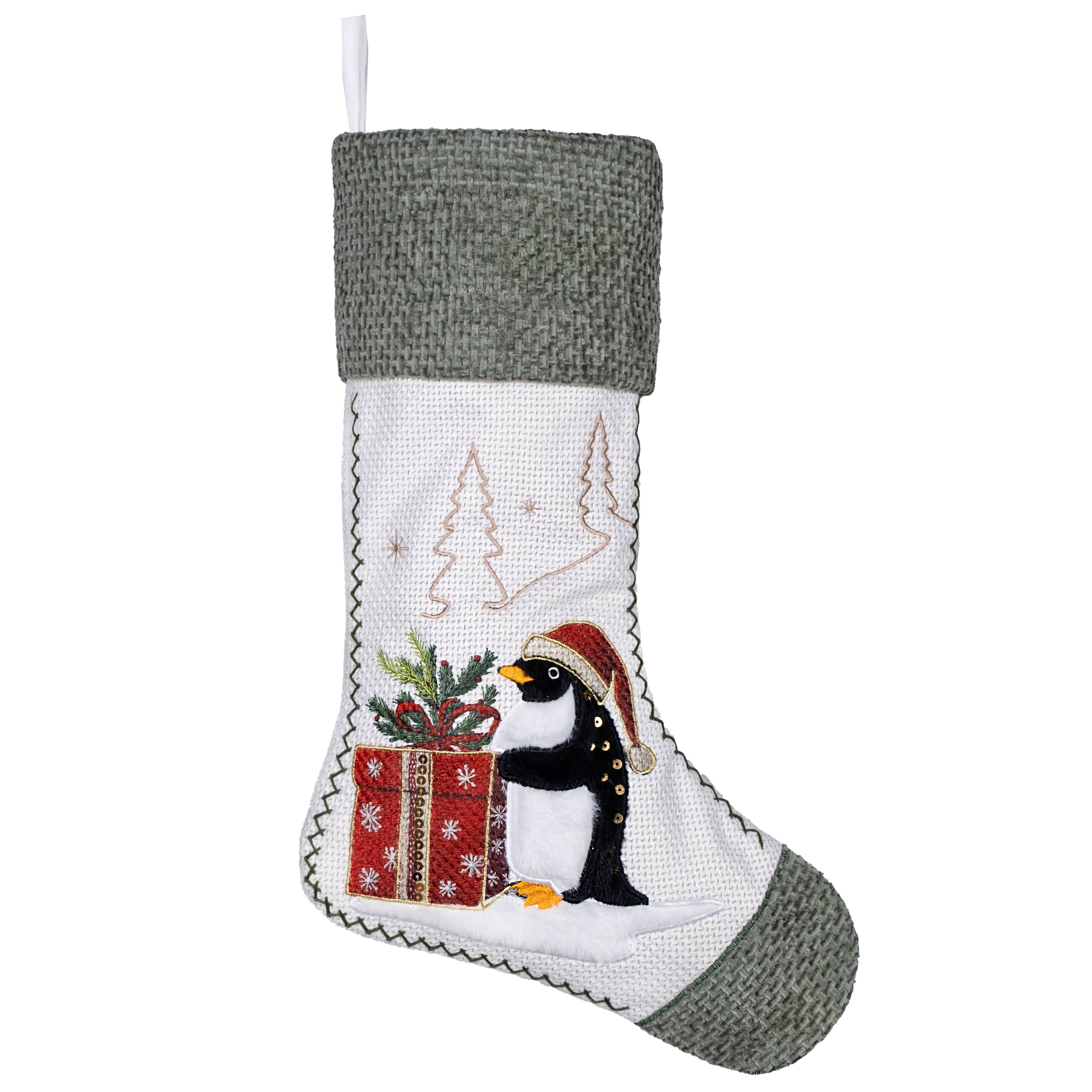 GEXWORLDWIDE - Wholesale Holiday Stocking - New Vintage Stitched Christmas Stockings Holiday Decor0