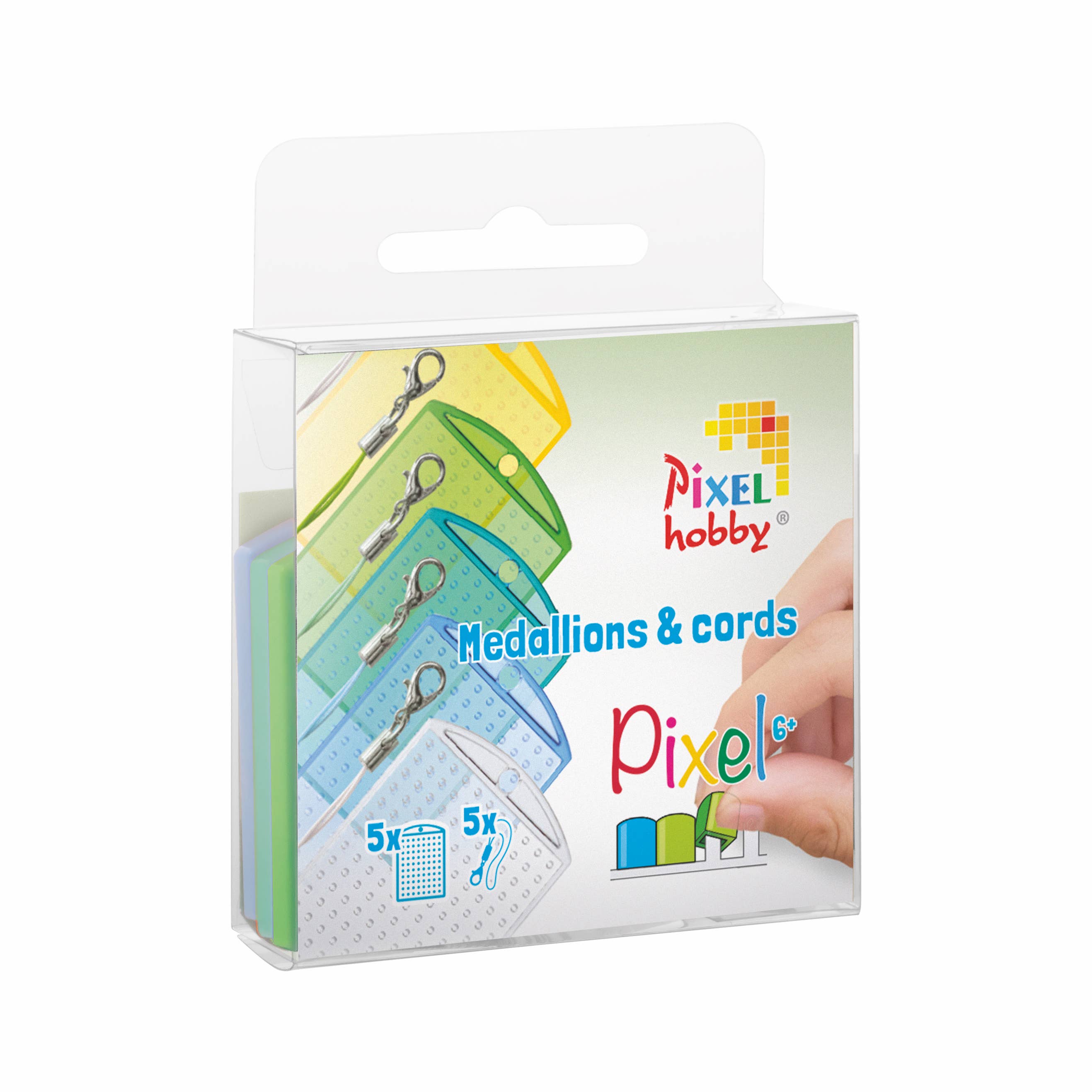 Pixelhobby – wholesale Craft supplies – Set of  5 Medallions & 5 Color Cords3