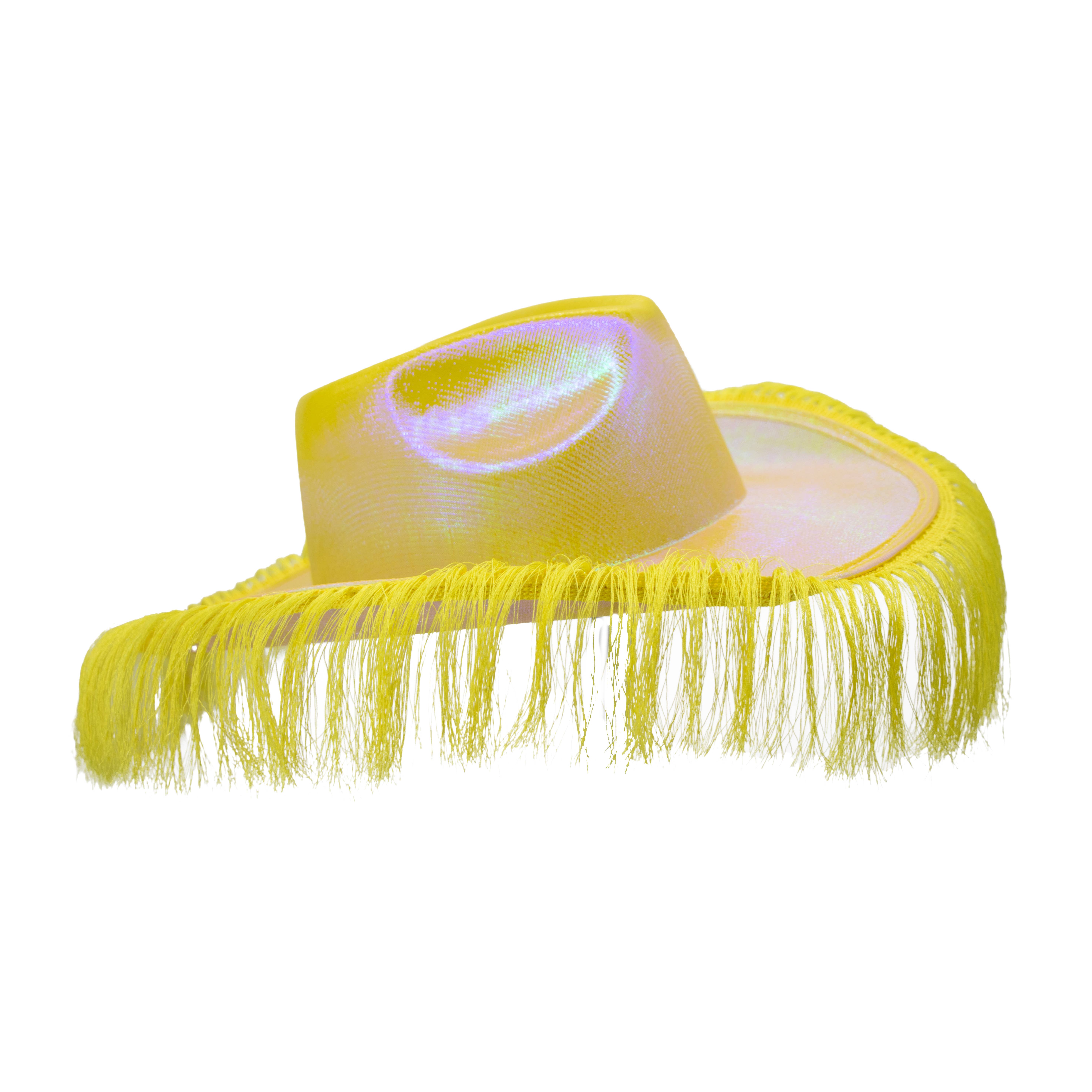 Western Fashion - Wholesale Cowboy Hat - Women's - Metallic Cowboy Hat with fringes6