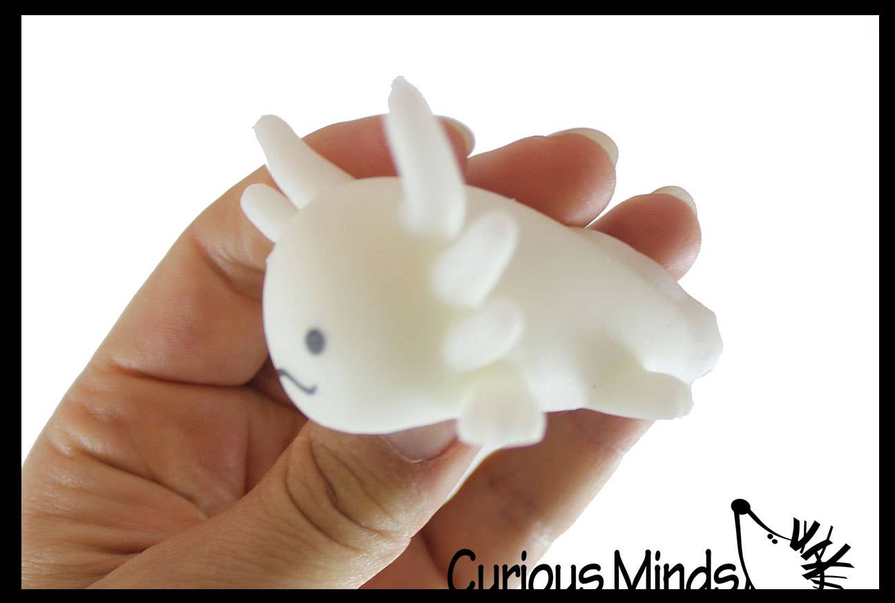 Curious Minds Toys - Wholesale Squishy Toy - Kids & Baby - 1 Axolotl Large Mochi - Cute Animal Gummy Mochi Fidget Squis5