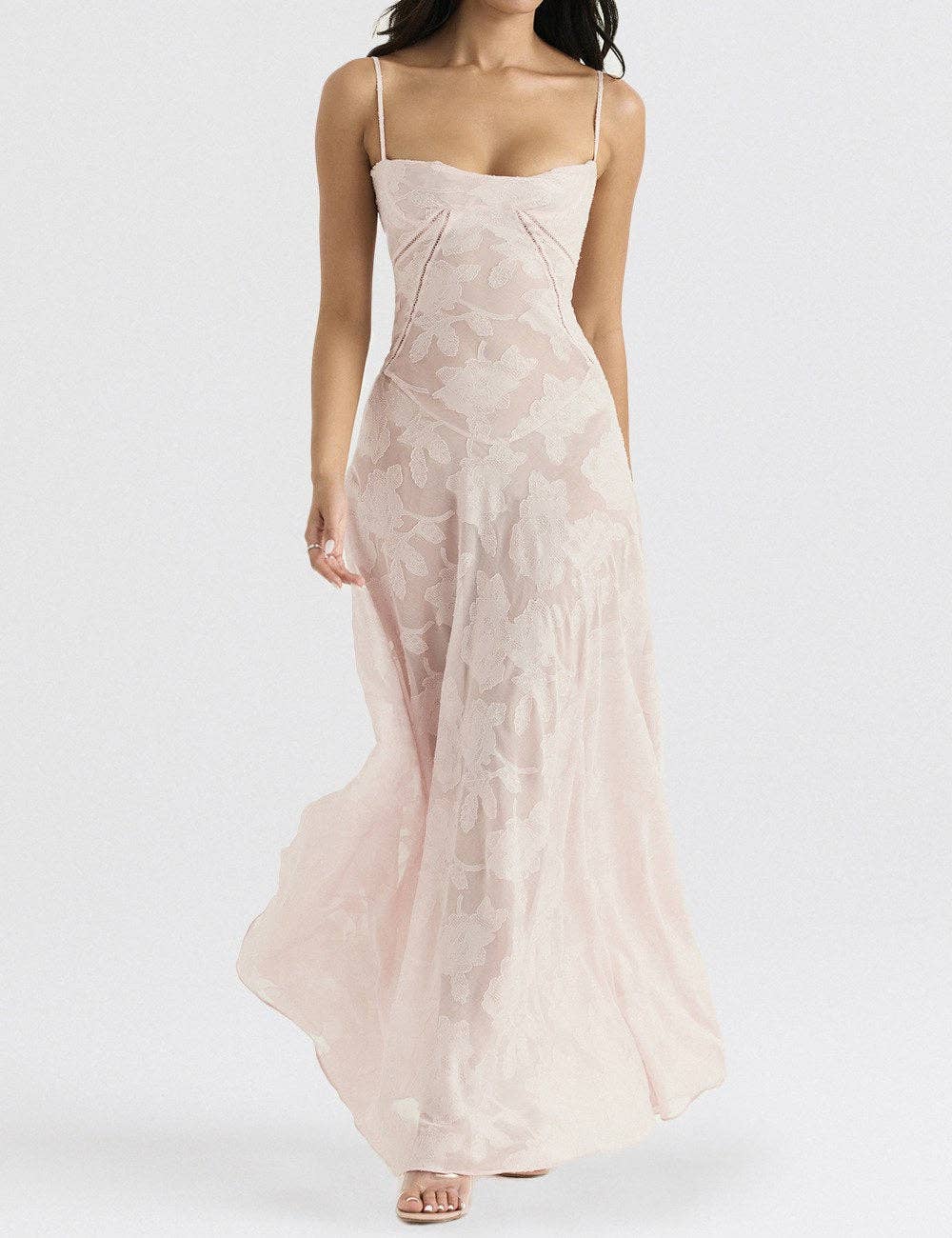 Dipped Shop - Wholesale Dress - Women's - Backless String Tie Lace Sexy Long Dress DP25A5086