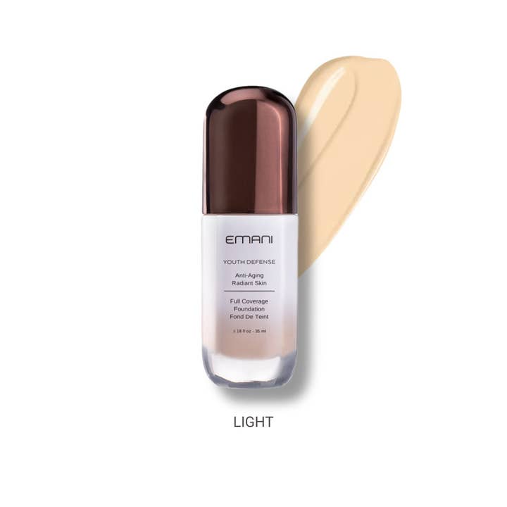 EMANI VEGAN COSMETICS - Wholesale Foundation - Youth Defense Niacinamide Full Cover Brightening Foundation6