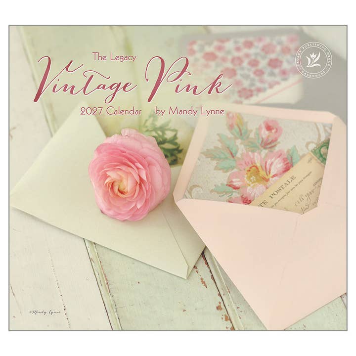 Vintage Pink Wall Calendar for wholesale by Legacy