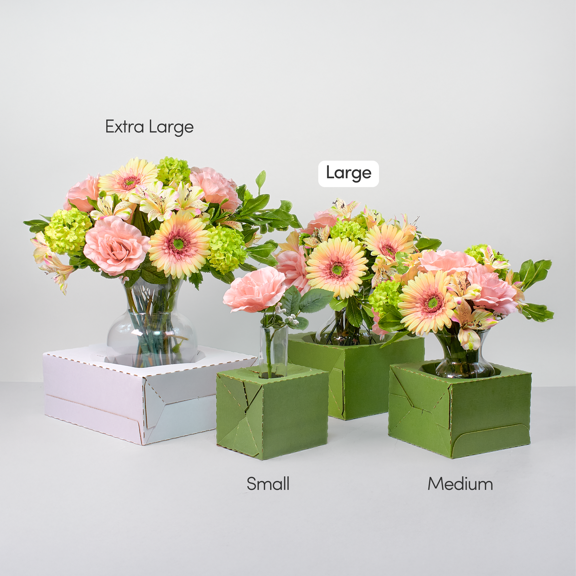 Jacobson - Wholesale Gift Box - 50PK - 8"L Pop Up Floral Delivery Box for Vase Transport1