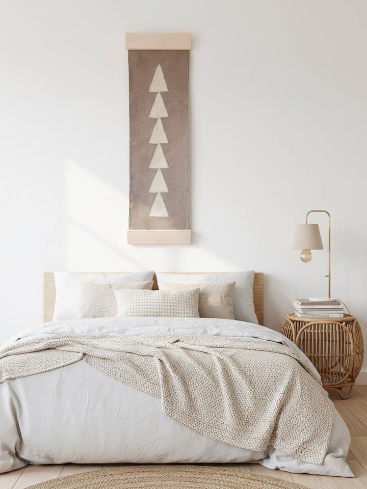Luma Minimalist Taupe Wall Hanging for wholesale by Mumo Toronto Inc
