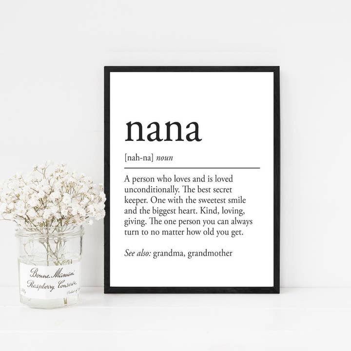 Definitionen Nana sentimental für den Großhandel von Lettered & Lined