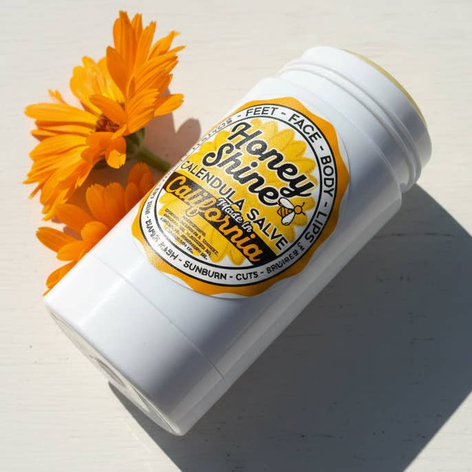 Stick de pommade au calendula Honey Shine pour la vente par Honey Shine Calendula | Danielle Rae Calendula Co