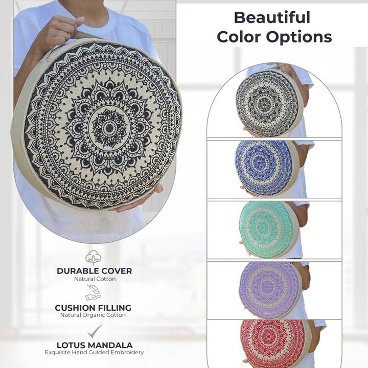 Lungta Imports - Wholesale Floor Pillow - Tibetan Meditation Cushion Pillow Zen Zafu