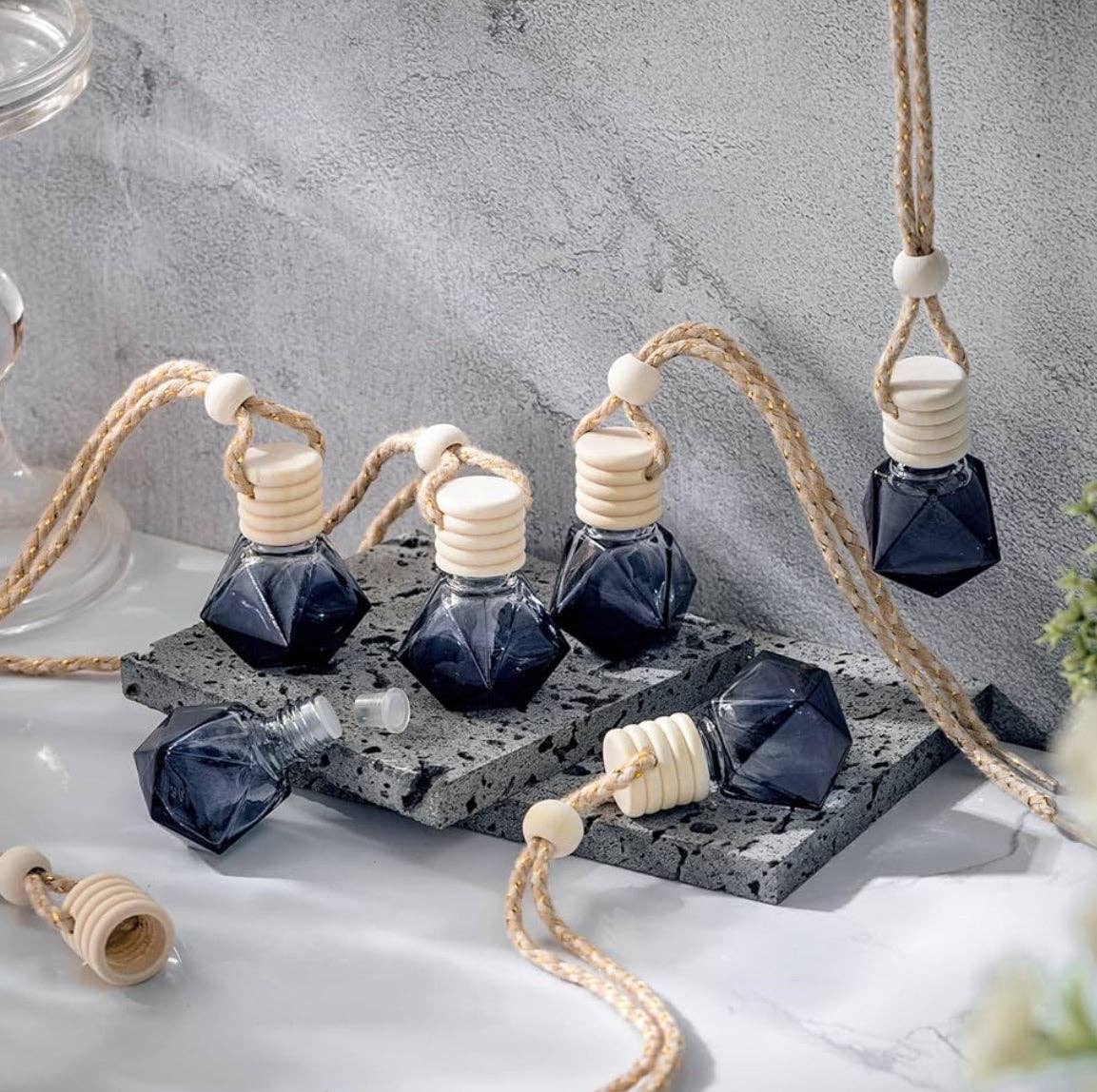 Poorely Made Crafts - Wholesale Car Freshener - Unisex - Acqua Di Gio Glass Car Diffuser Freshie - Pick your bottle3