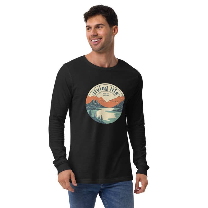 Hiking Alpine Outdoors Unisex Long Sleeve Tee for wholesale by Hiking Alpine