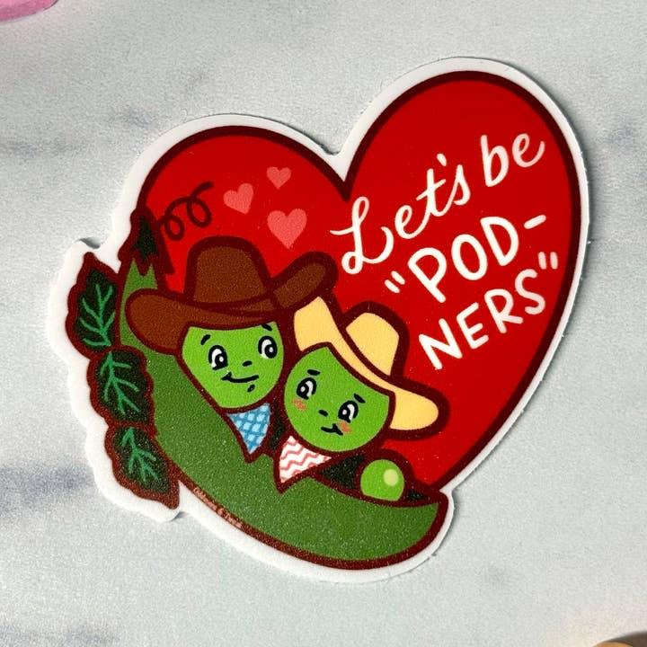 Let's Be Pod-ners Sticker for wholesale by Oddment and Tweak
