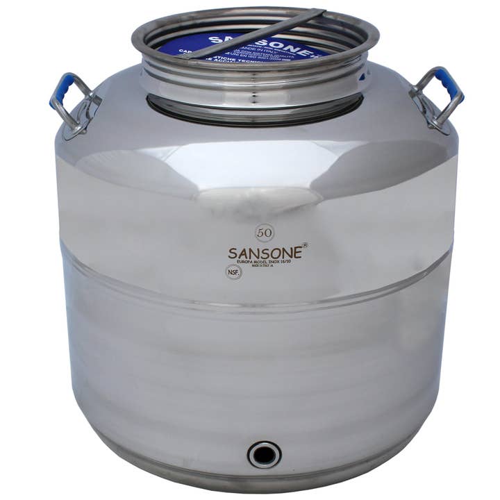 M5 Corporation - Wholesale Food Storage Container - NSF Stainless Steel Fusti - 1691oz (50Liter)2