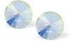 Aurore Borealis Austrian Crystal Round Eclipse Stud Earrings, Clear Crystal for wholesale on Faire0