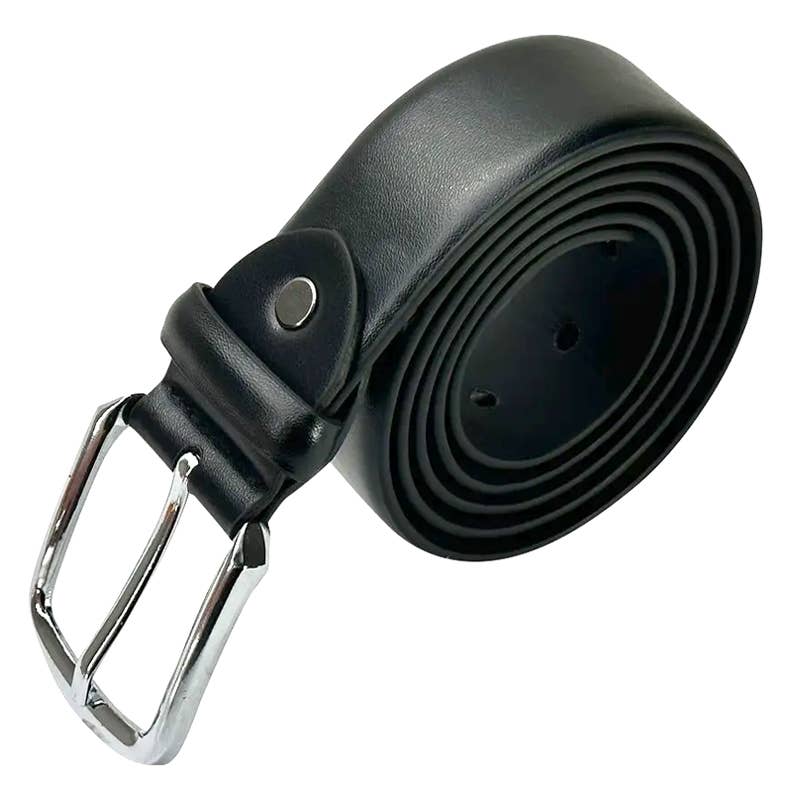 Deluxe Import Trading – wholesale Belt – Men's – Men's Leather Belt Carbon Black Mixed Sizes0