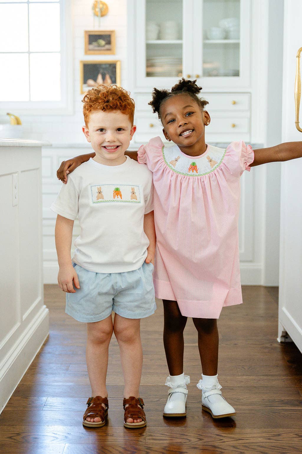 Ruth and Ralph - Wholesale Dress - Kids - Easter Bunny and Carrots Smocked Helen Dress11