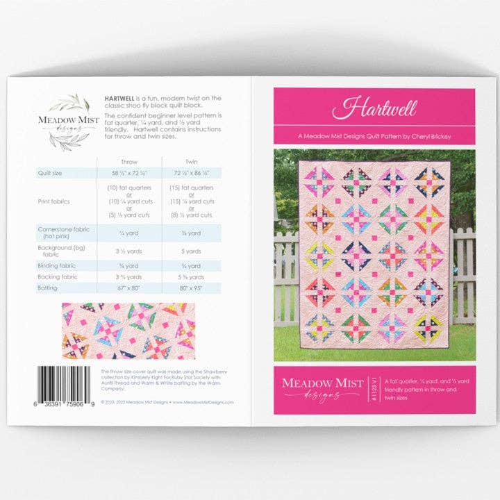 Hartwell - Printed Pattern for wholesale by Meadow Mist Designs