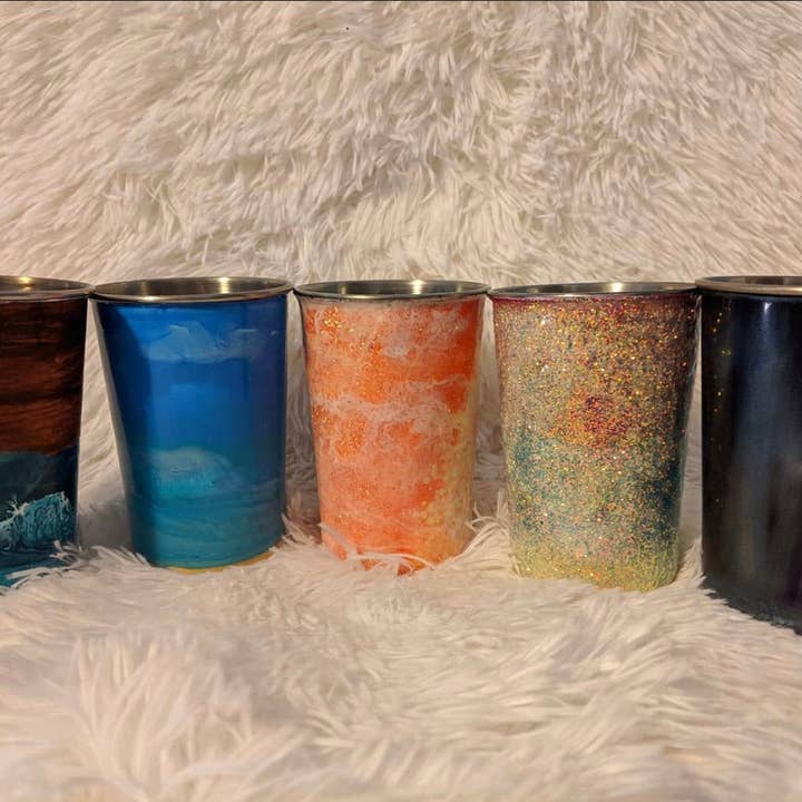 MakerFlo - Wholesale Insulated mug/tumbler - Makerflo 16 oz Stainless Steel Pencil Cup (Pack of 10)2