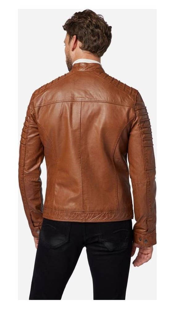 Ricano - Wholesale Leather Jacket - Men's - Men's leather jacket 12815 - premium lamb leather7