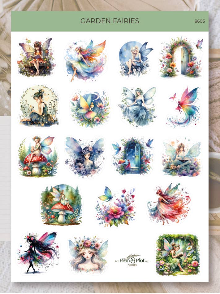 Fées de jardin | Autocollants pour la vente par Plan & Plot Studio