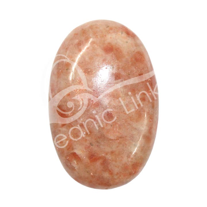 Oceanic Linkways Inc - Wholesale Spiritual Stone/Crystal - (KG)PALM STONE - SUNSTONE 2.5-2.75"0
