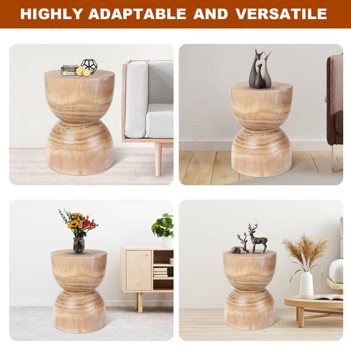 SWS BASKETS AND HOME DECOR - Wholesale Side Table - Wood stool, stump side table,End Table,coffee table,handmad