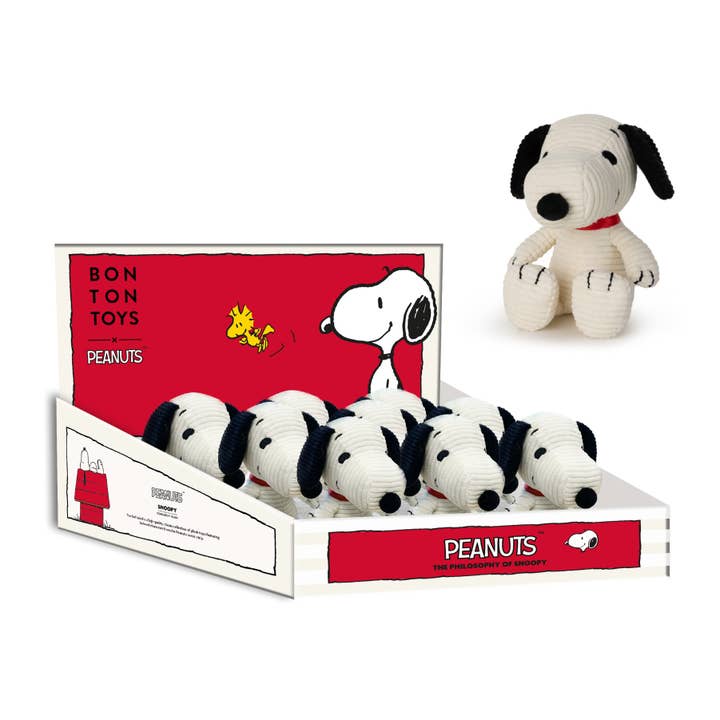 Bon Ton Toys Snoopy Corduroy Cream in Display Box - 12cm for wholesale by S-c Brands Distribution