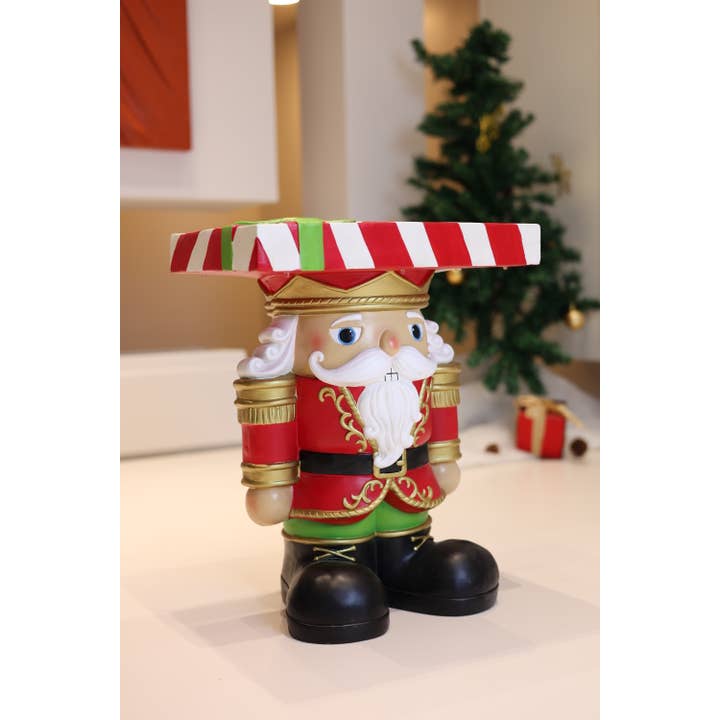 Hi-Line Gift Ltd. - Wholesale Christmas Decoration - Lighted Nutcracker Soldier Christmas Side Table Decor