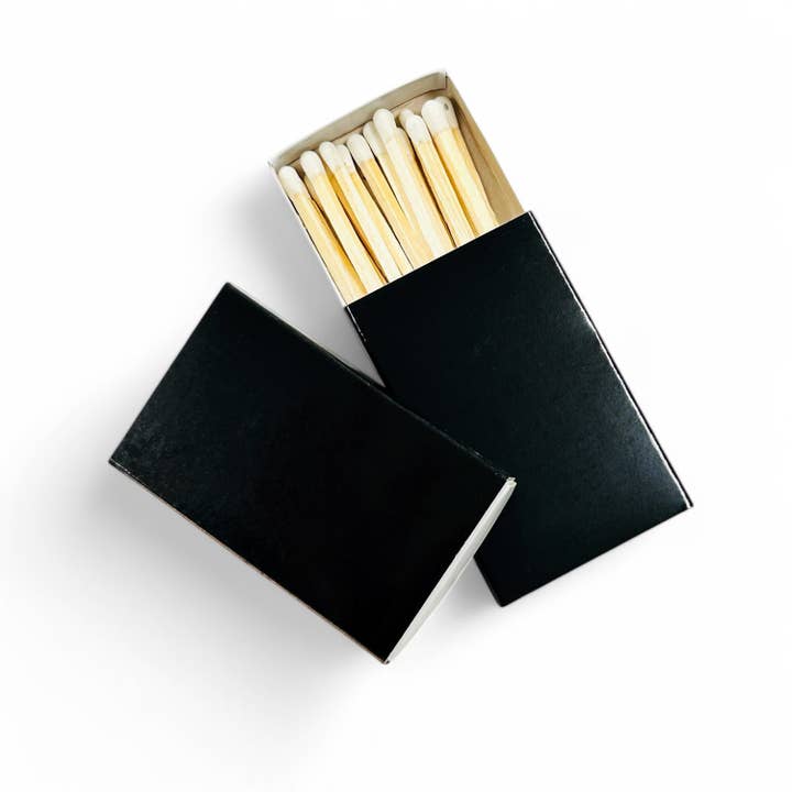 The Abby Smith Brands - Wholesale Matches - Black Matchbox - Set of 50 1